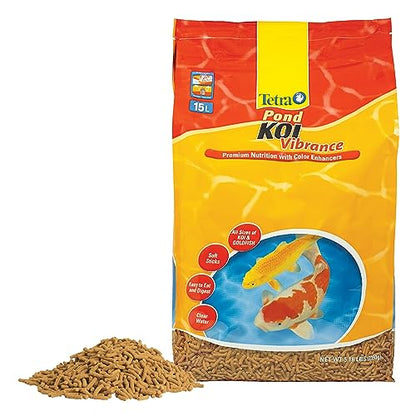 Tetra Large Pellet Koi Food, Floating Pond Food For Koi Fish, Premium Nutrition With Color Enhancers, 5.18 Lbs