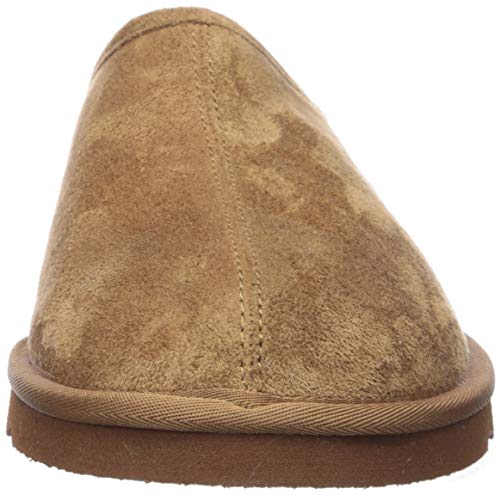 Skechers Men's RENTEN-LEMATO Slipper, Tan, 12 Medium US