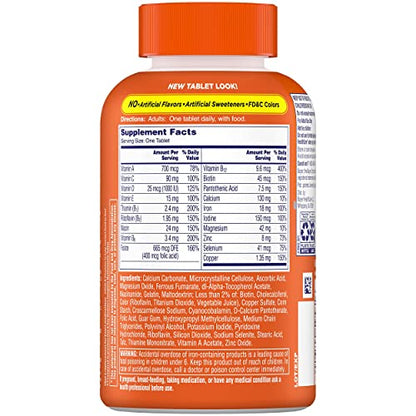 ONE A DAY Womens Complete Daily Multivitamin with Vitamin A, B , C, D, and E, Calcium and Magnesium, Immune Health Support, 200 Count