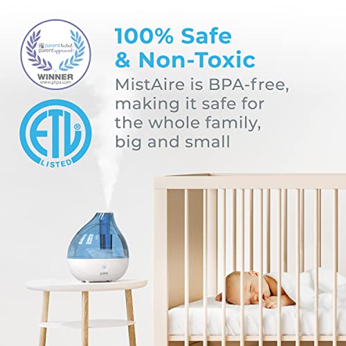 Pure Enrichment® MistAire™ Ultrasonic Cool Mist Humidifier - Quiet Air Humidifier for Bedroom, Nursery, Office, & Indoor Plants - Lasts Up To 25 Hours