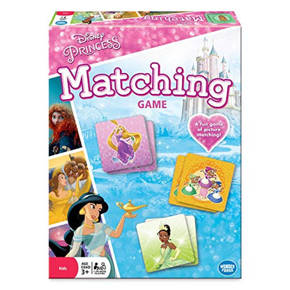 Disney Princess Matching Game by Wonder Forge | For Boys & Girls Age 3 to 5 | A Fun & Fast Disney Memory Game for Kids | Cinderella, Jasmine, Mulan, and more