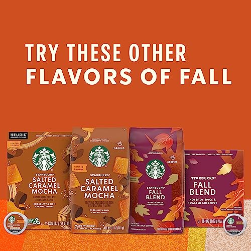 Starbucks K-Cup Coffee Pods, Pumpkin Spice Naturally Flavored Coffee for Keurig Brewers, 100% Arabica, Limited Edition, 1 Box (32 Pods)