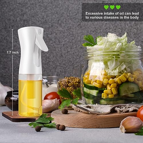 Oil Sprayer for Cooking, 200ml Glass Olive Oil Sprayer Mister, Olive Oil Spray Bottle, Kitchen Gadgets Accessories for Air Fryer, Canola Oil Spritzer, Widely Used for Salad Making, Baking, Frying,BBQ3