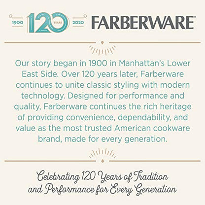 Farberware 47053 Classic Stainless Steel Yosemite 12-Cup Coffee Percolator, 12 Cup Coffee Maker, Silver