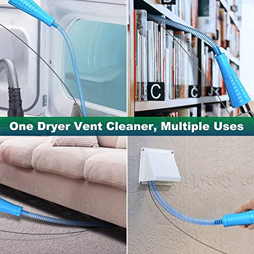 Sealegend 2 Pieces Dryer Vent Cleaner Kit Vacuum Hose Attachment, Dryer Vent Cleaner Lint Remover Tools Hoses with Adapter