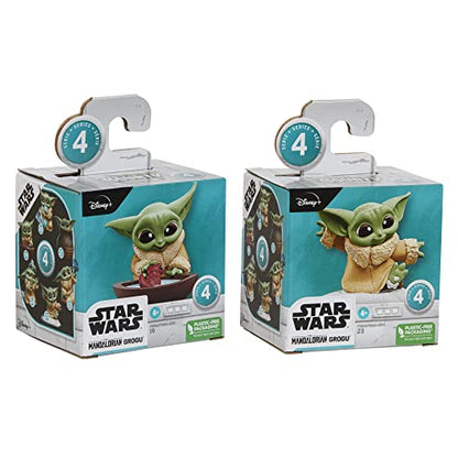 STAR WARS The Bounty Collection Series 4 Grogu Collectible Figures 2.25-Inch-Scale Tadpole Friend, Snowy Walk Posed Toys 2-Pack Ages 4 and Up