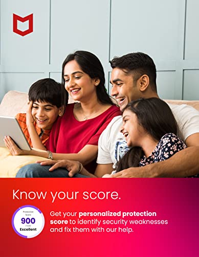 [Old Version] McAfee Total Protection 2022 | 5 Device | Antivirus Internet Security Software | VPN, Password Manager, Dark Web Monitoring | 1 Year Subscription | Key Card