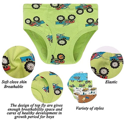 Boboking Boys Briefs Underwear Boys Cotton Toddler Boys Boxer briefs 10-12yrs Multicolor