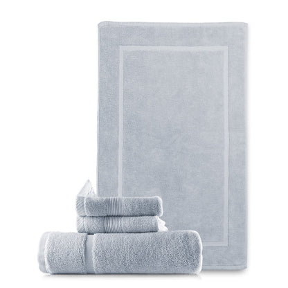  Bath Towel Collection, 100% Cotton Luxury Set of 12 Multipurpose Wash Cloths - Cream