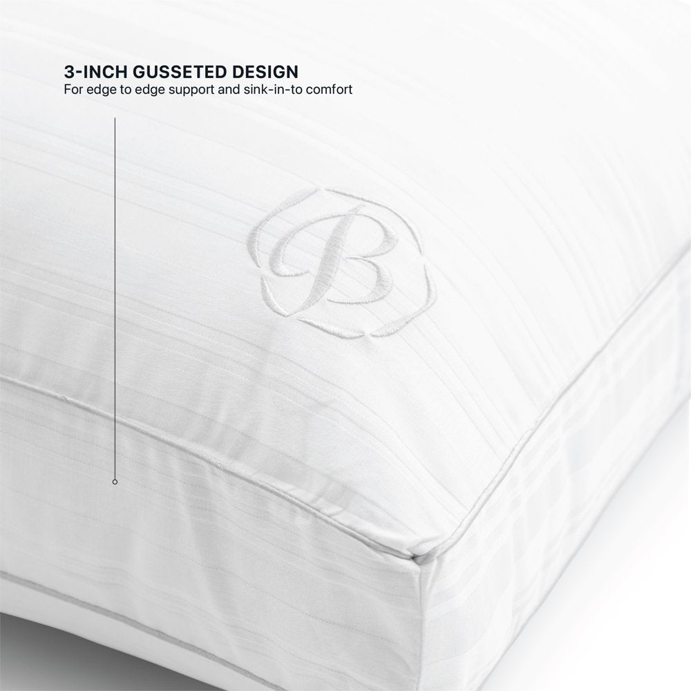 Beautyrest Silver Enveloping Comfort Down Alternative Bed Pillow with Cotton Tencel Lyocell Cover, Standard/Queen