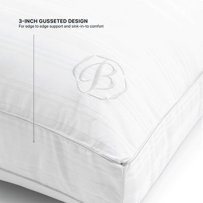 Beautyrest Silver Enveloping Comfort Down Alternative Bed Pillow with Cotton Tencel Lyocell Cover, Standard/Queen