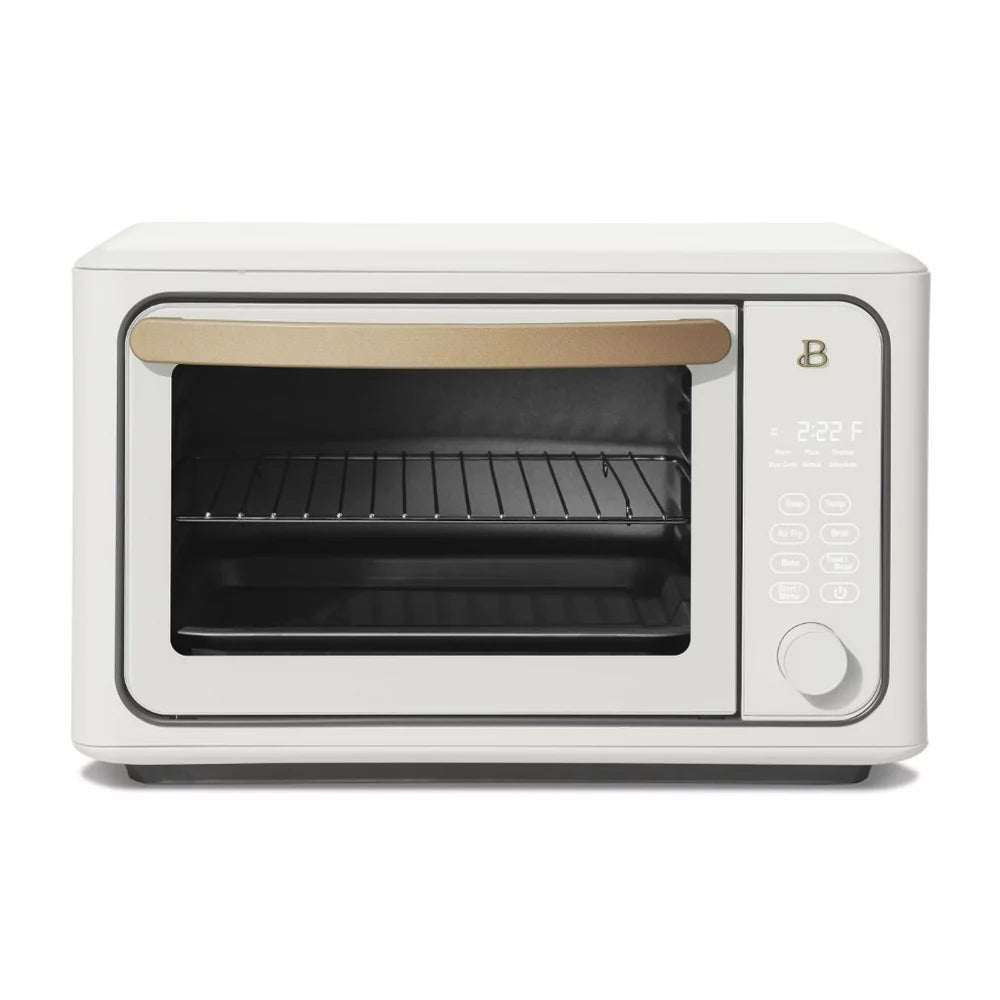 Beautiful 6 Slice Touchscreen Air Fryer Toaster Oven, Black Sesame by Drew Barrymore