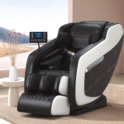 Relax Rejuvenate Zero Gravity Massage Chair Full Body Recliner Air Pressure, Bluetooth, Heat, and Foot massage Black