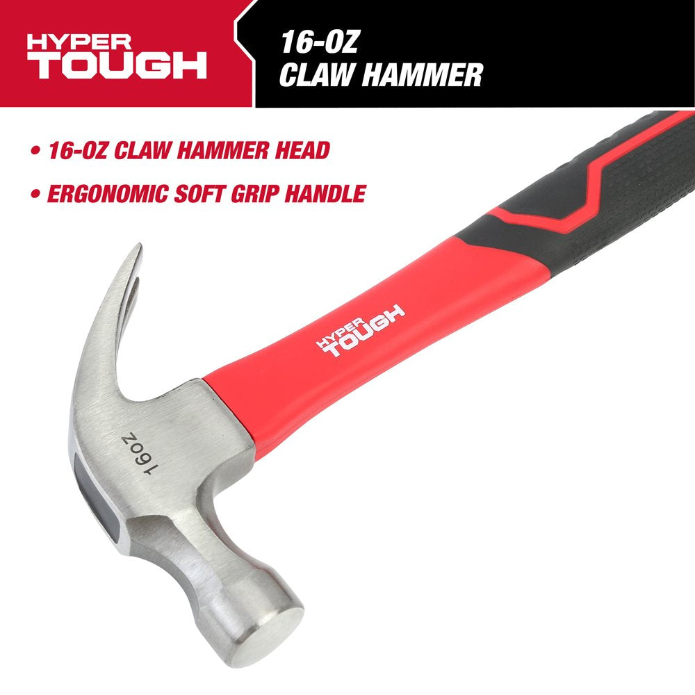 16-Ounce Claw Hammer with Fiberglass Handle, Model 2124V