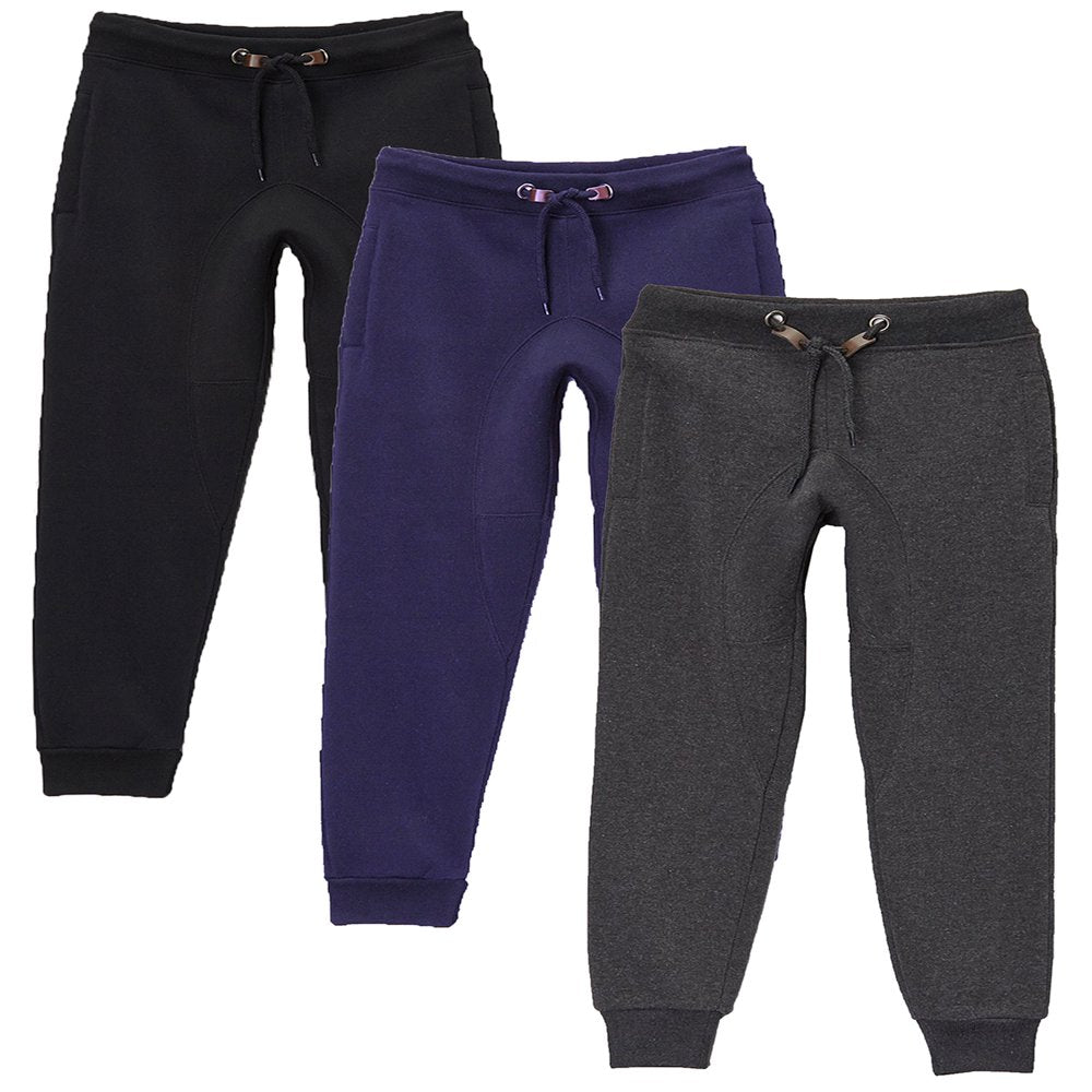 GBH Boy's Slim-Fit Fleece Jogger Sweatpants (S-XL)(3-Pack)