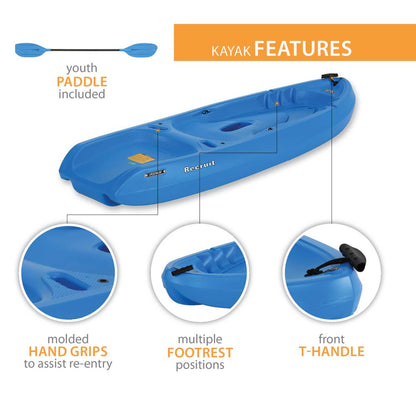 Lifetime Recruit 66 Youth Kayak - Dragonfly Blue - 90746