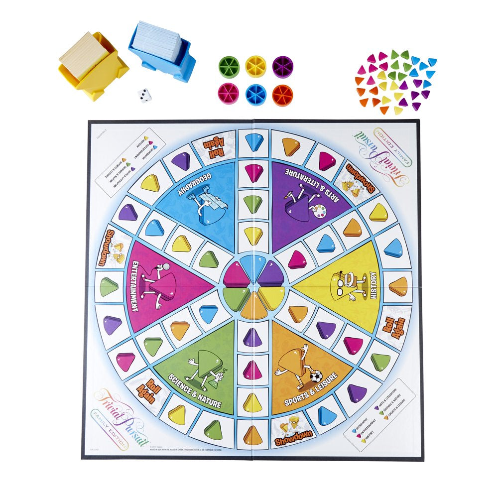 Hasbro Trivial Pursuit Family Edition Game, for 2 or More Players