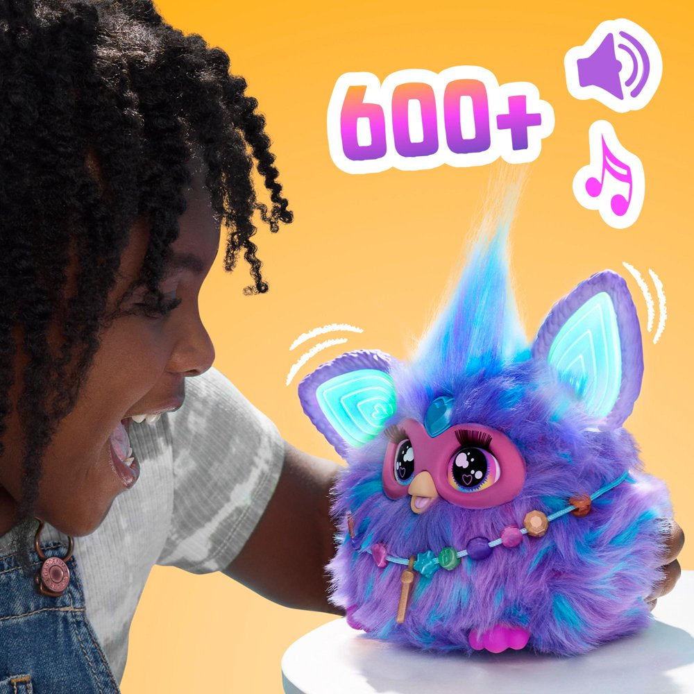 Furby Purple Plush Interactive Toys for 6 Year Old Girls & Boys & Up