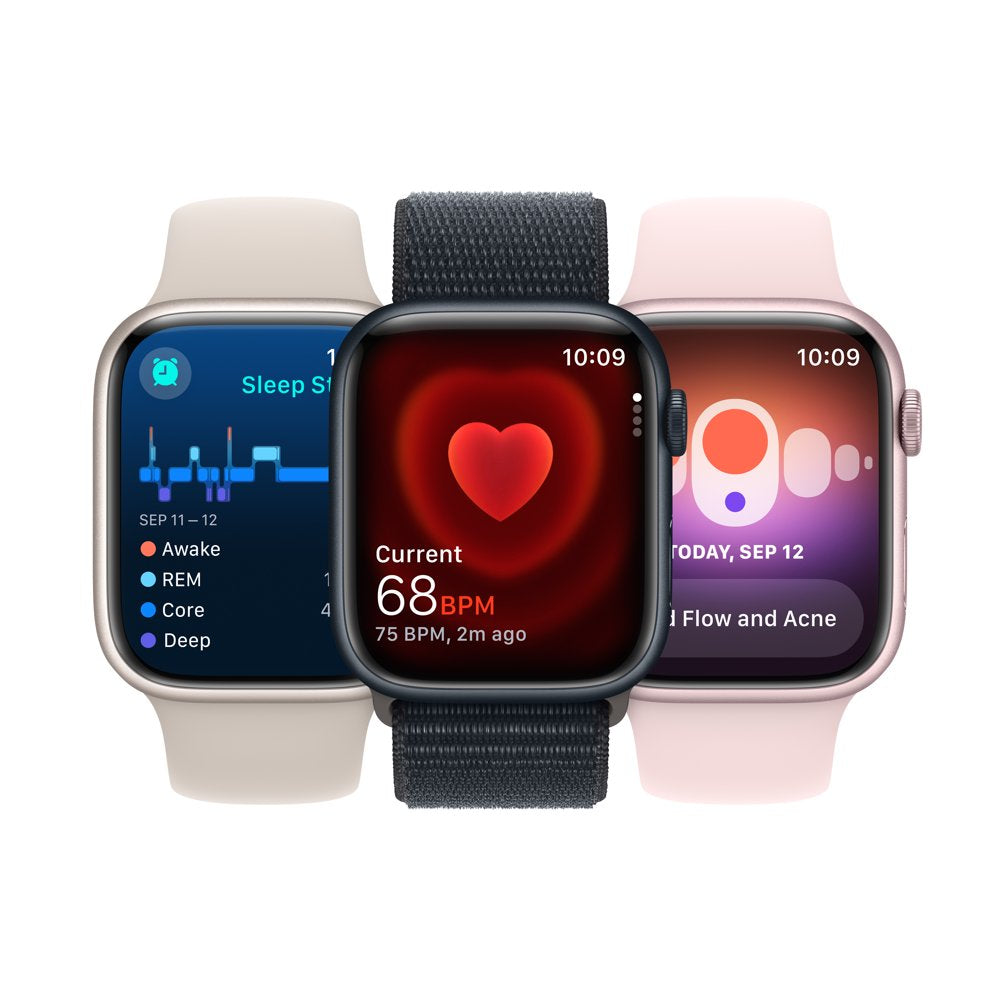 Apple Watch Series 9 GPS 41mm Red Aluminum Case with Red Sport Band - M/L