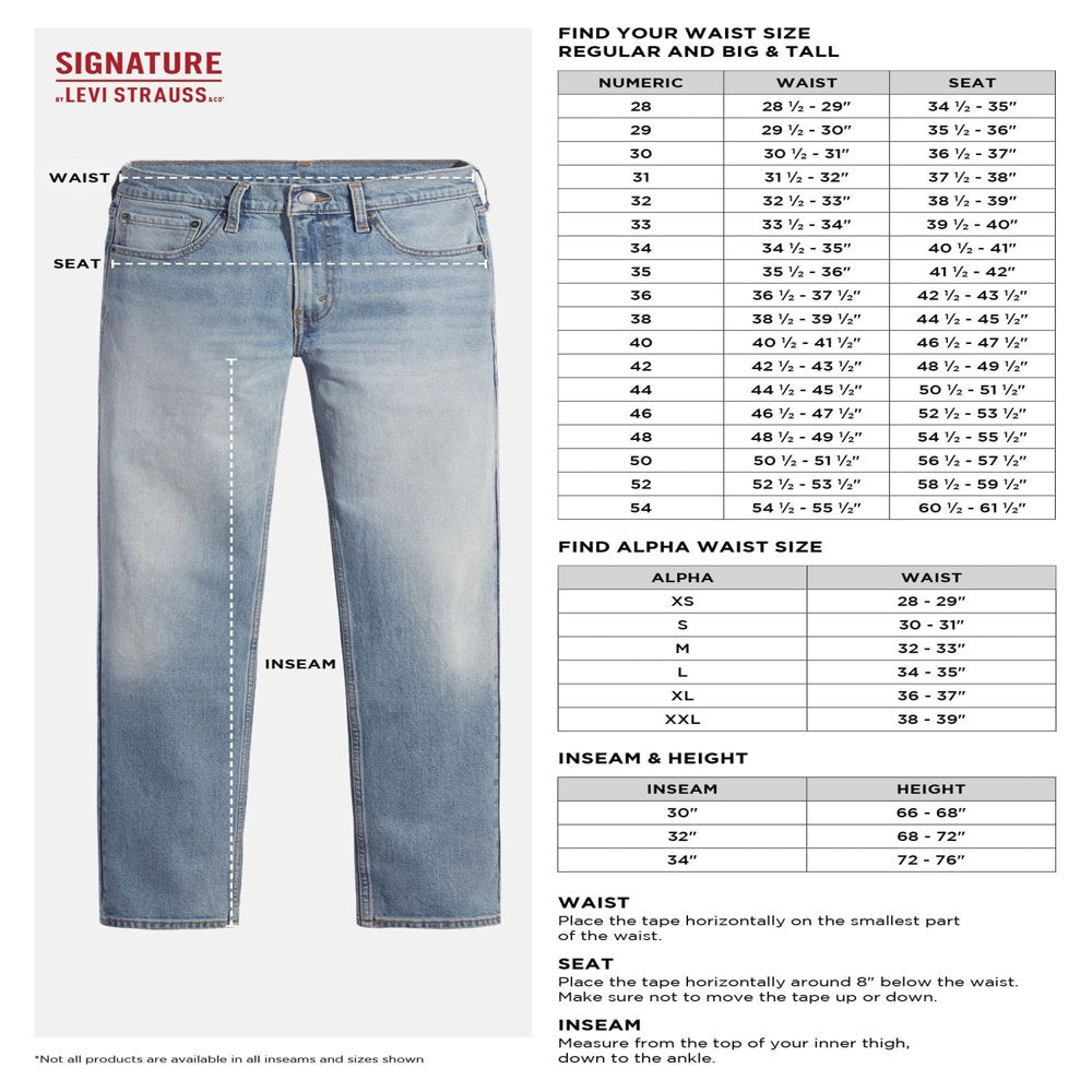 Signature by Levi Strauss & Co Men’s Athletic Fit Jeans