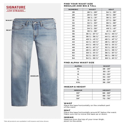 Signature by Levi Strauss & Co Men’s Athletic Fit Jeans