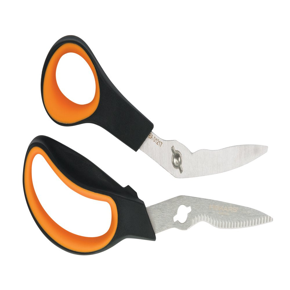 Fiskars Beginner 7 Pc Garden Tools Bundle, Steel, Orange and Black