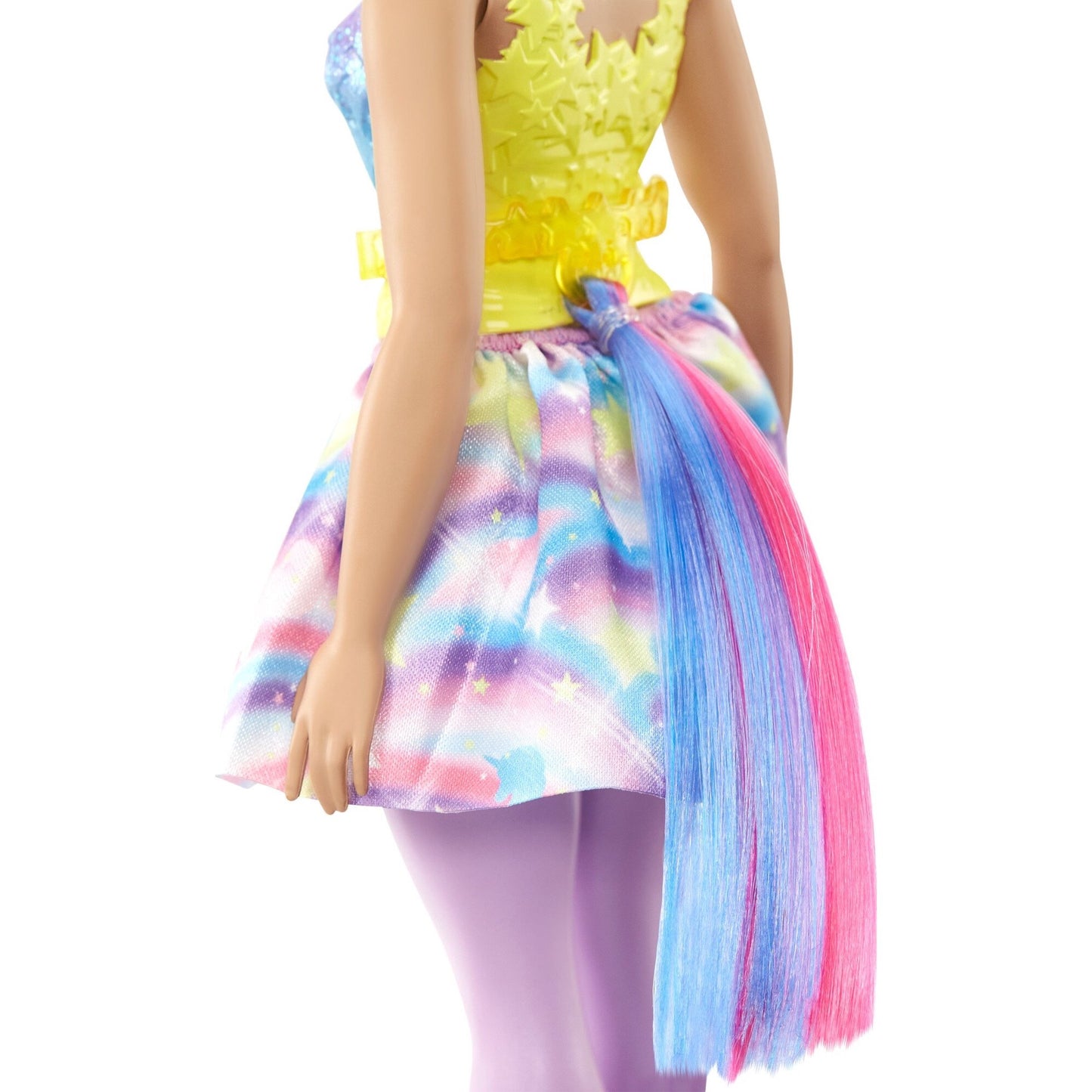 Barbie Dreamtopia Unicorn Doll with Headband & Tail, Purple Hair & Rainbow Skirt