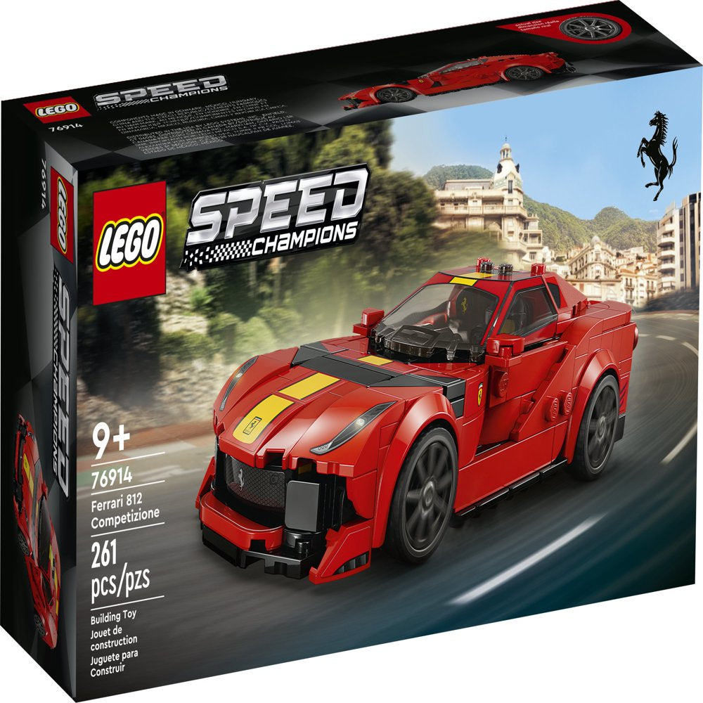 LEGO Speed Champions 1970 Ferrari 512 M 76914 Sports Red Race Car, Ferrari Toy Car Model Building Kit with Racing Driver Minifigure