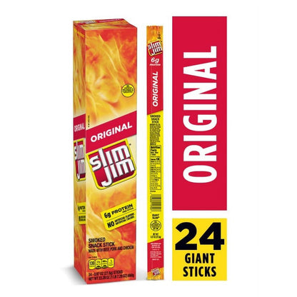 Slim Jim Limited Edition Shark Head Counter Display Smoked Stick 24ct