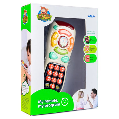 CifToys Baby Remote Control Toy, Musical TV Toy Remote for Babies