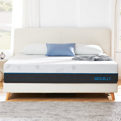 Queen Mattress, Molblly 10" Queen Size Memory Foam Mattress in a Box