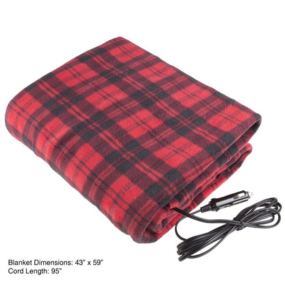 Stalwart 75-BP800 Red/Black Electric Blanket for Automobile