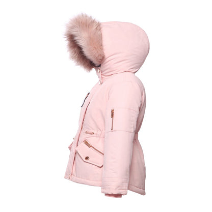 Rokka&Rolla Big Girls Winter Jacket with Faux Fur Hood Parka Coat, Sizes 4-16, Female