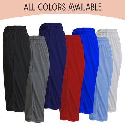 Men's 5-Pack Lightweight Breathable Moisture Wicking Mesh Shorts