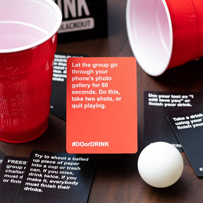 Do or Drink - Party Card Game - for College, Camping, 21st Birthday, Parties - Funny for Men & Women