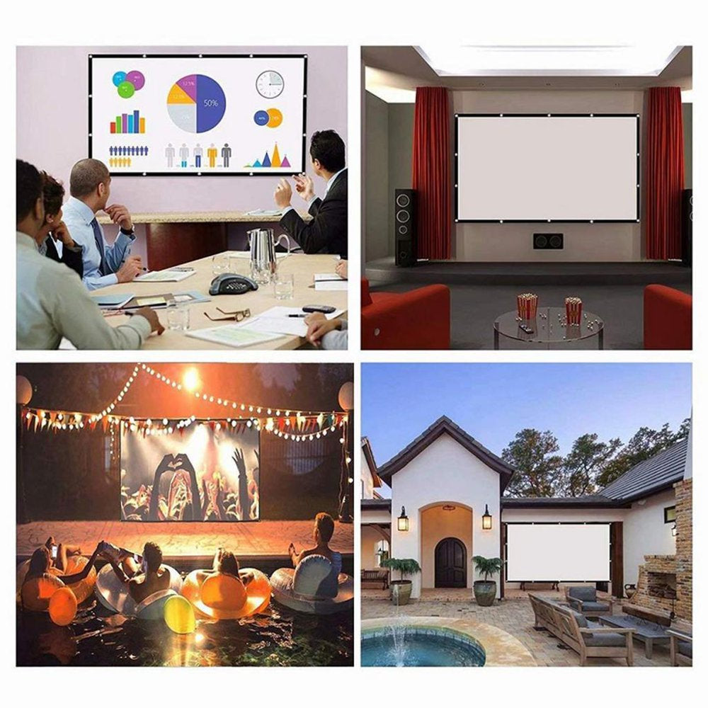 20 "/ 150" Folding Movie Screen for Outdoor Home Theater , 150 inch