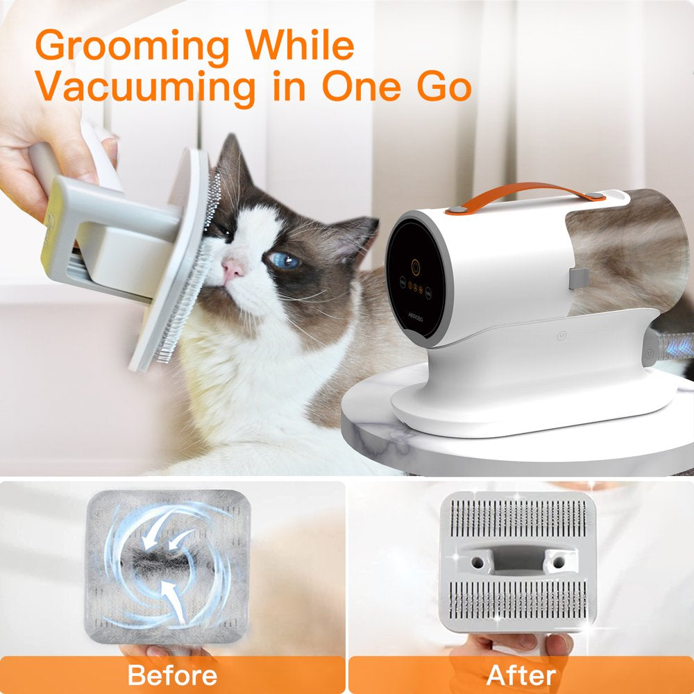 AIRROBO PG100 Pet Grooming Kit & Vacuum , Professional Grooming Clipper Tools for Dogs Cats and Other Animals