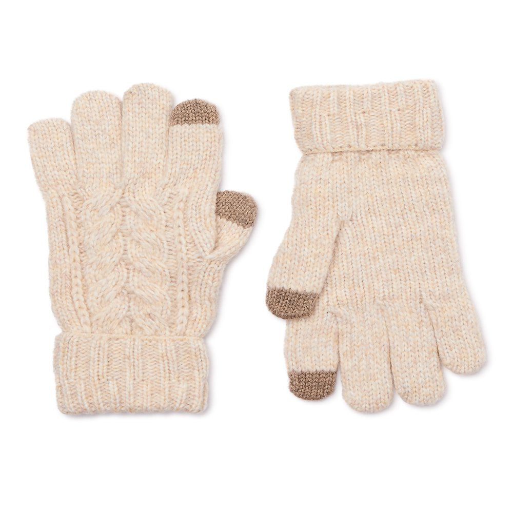 Time and Tru Women's Cable Knit Gloves