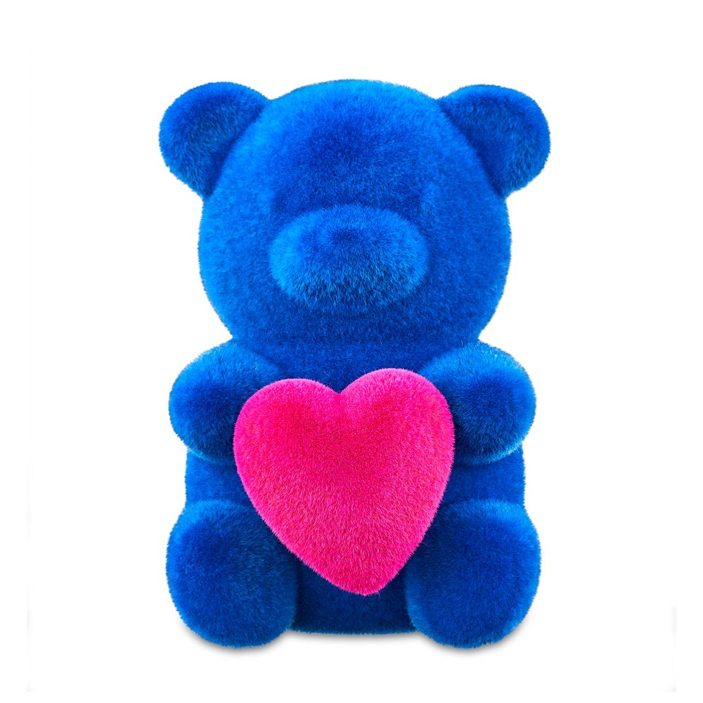 Valentine's Day 8 in Large Flocked Blue Bear Decor by Way To Celebrate