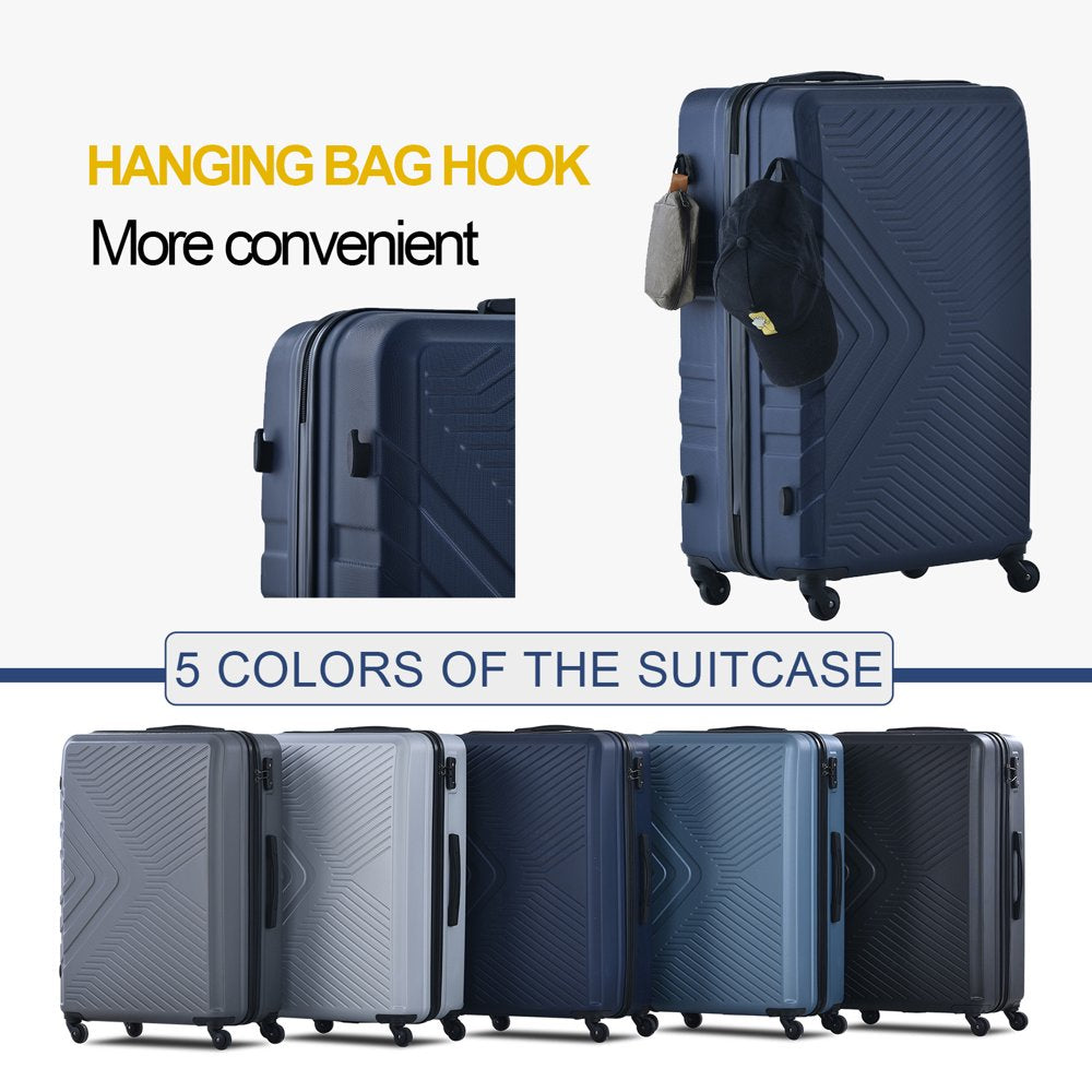 Travelhouse 3 Piece Luggage Set Hardshell Lightweight Suitcase with TSA Lock Spinner Wheels 20x24x28 Inches