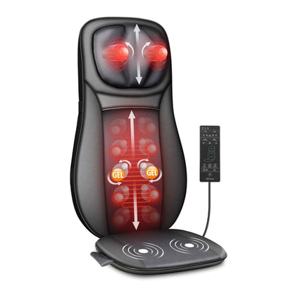 Snailax 2D/3D Back Massager with Heat, Adjustable Seat Massage Cushion, Gifts