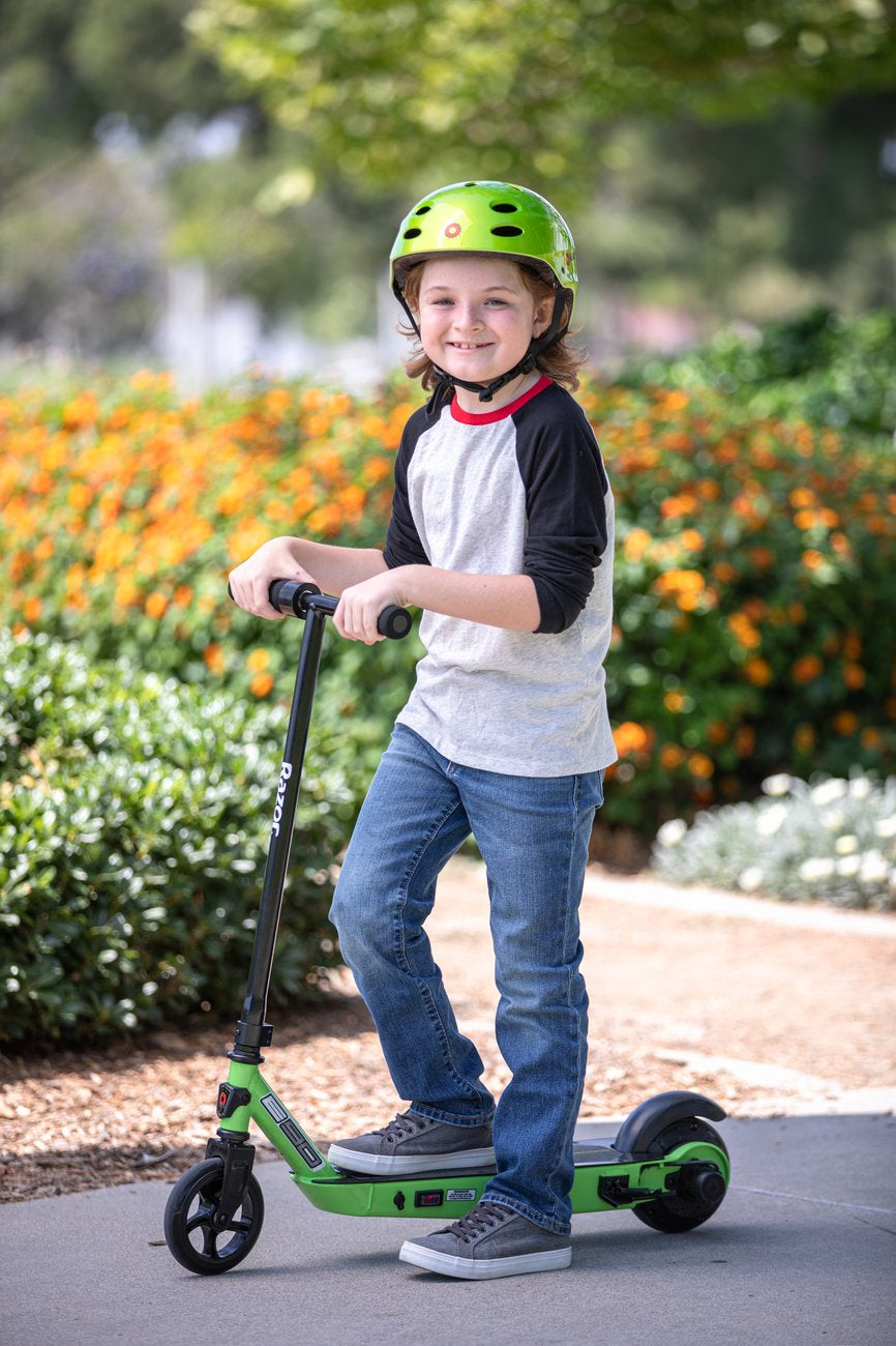 Razor Black Label E90 Electric Scooter - Green, for Kids Ages 8+ and up to 120 lbs, up to 10 mph