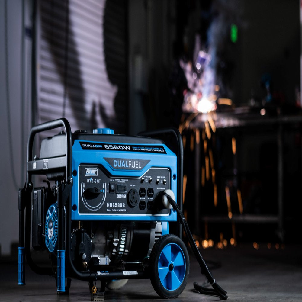 Pulsar 6580-Watt Dual Fuel Portable Generator HD6580B - CARB Compliant