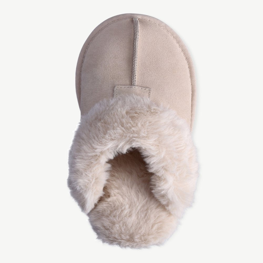  Women's Genuine Suede Platform Slipper