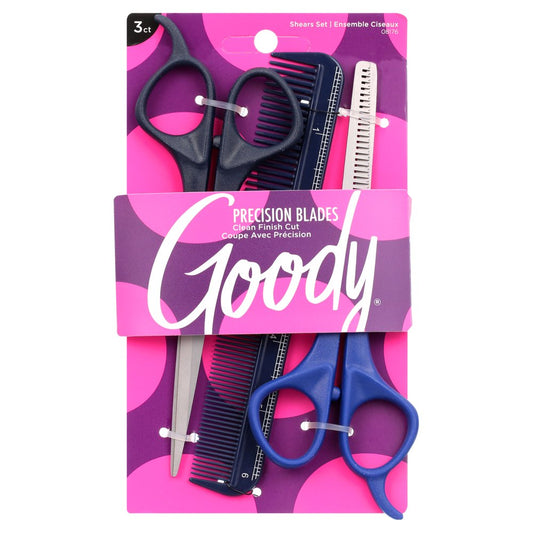 Goody New Style Kit, Hair Cutting Shears, Thinning Shears and Comb, 3 Pieces