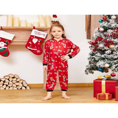 PatPat Reindeer Christmas Family Matching Pajama for Family,Size Baby-Kids-Adult ,Onesie,Unisex