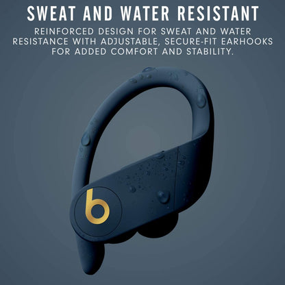 Restored Beats Powerbeats Pro High-Performance Wireless Earbuds - H1 Chip, Class 1 Bluetooth, 9 Hours of Listening Time, Sweat Resistant, Built-In Microphone - (Navy)