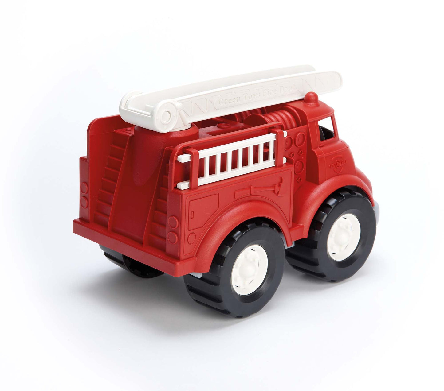 Green Toys Fire Truck - BPA , Phthalates Free Imaginative Play Toy for Improving Fine , Gross Motor Skills. for Kids,Red