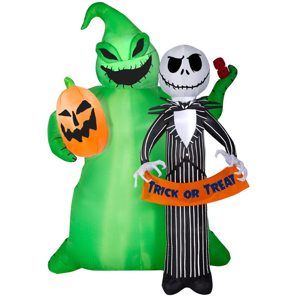 Airblown Inflatables The Nightmare Before Christmas Jack Skellington and Oogie Boogie