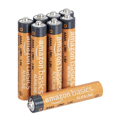 Amazon Basics (Pack of 8) AAAA Alkaline High-Performance Batteries, 1.5 Volt, 3-Year Shelf Life